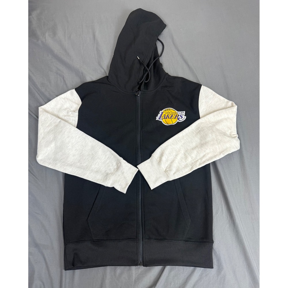 NBA Ultra Game Los Angeles Lakers Cosmos Full Zip Hoodie Black Mens M VZMK904F